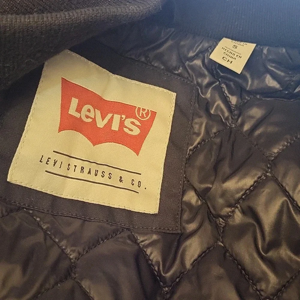 Levi's Black Quilted Bomber Jacket